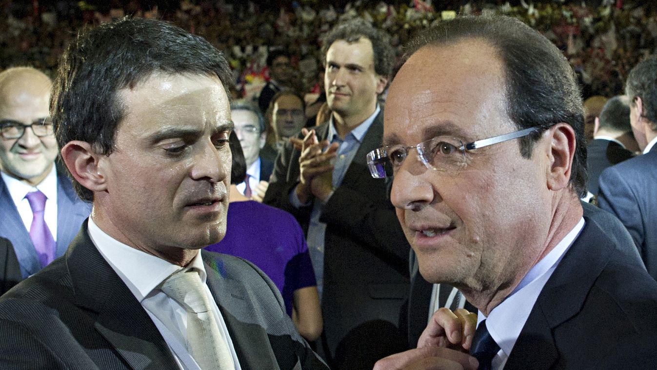francia kormányátalakítás,  szocialista választási vereség, Francois Hollande és Manuel Valls 