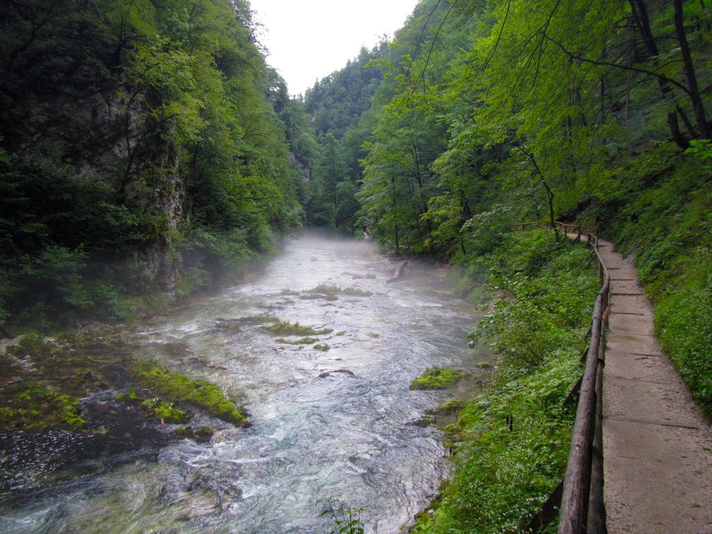 Vintgar-szurdok, Vintgar, szurdok, Szlovénia, természet, folyó, kanyon 
