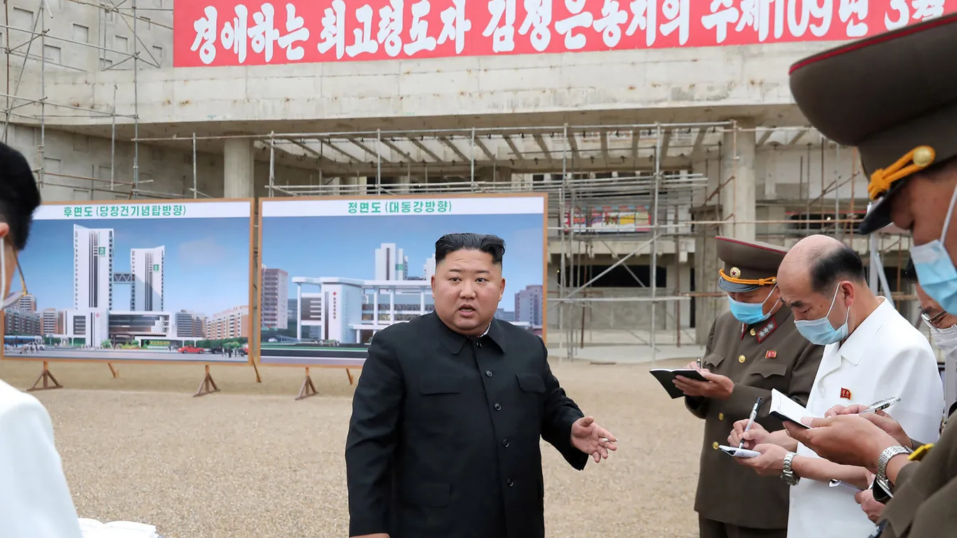 kórház, Észak-Korea, építkezés, épül 