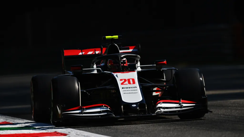 Forma-1, Kevin Magnussen, Haas, Olasz Nagydíj 2020, péntek 