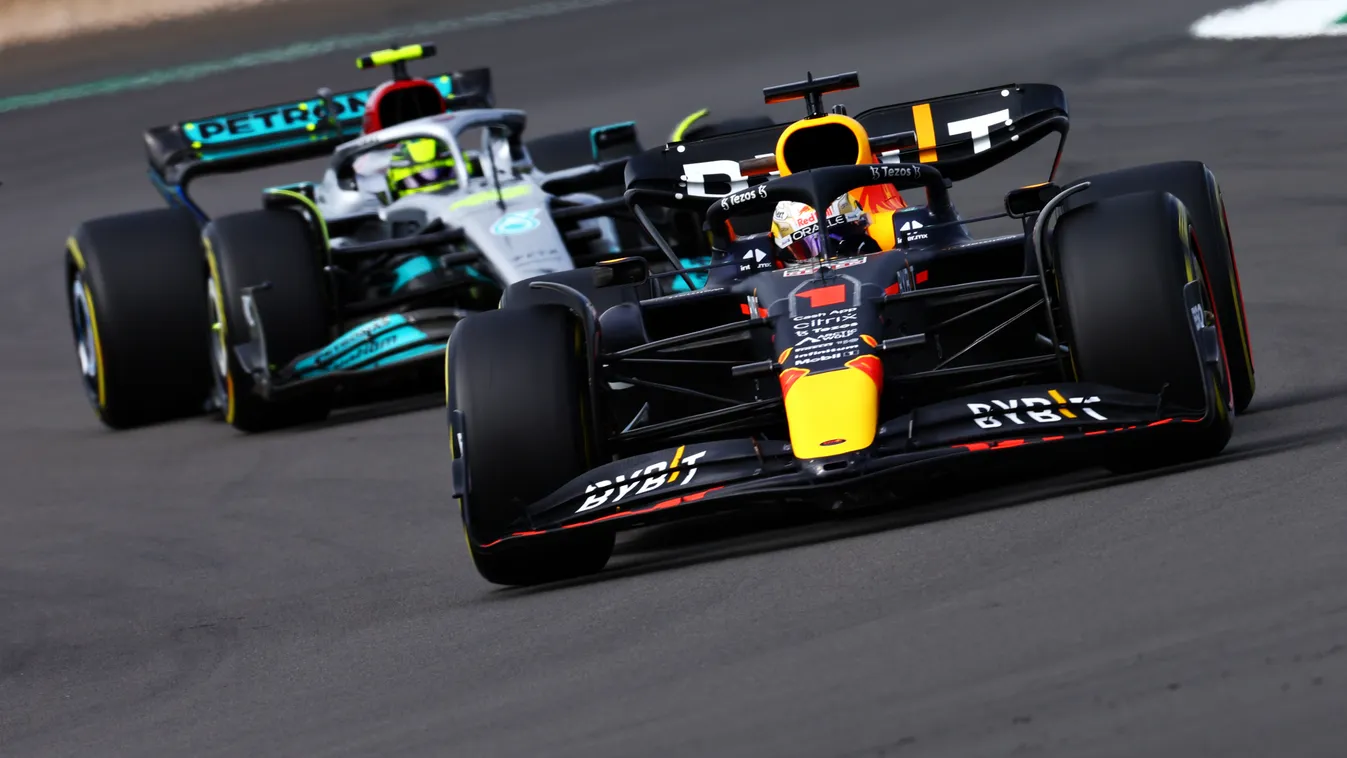 Forma-1, Max Verstappen, Red Bull, Lewis Hamilton, Mercedes, Brit Nagydíj 2022, péntek 