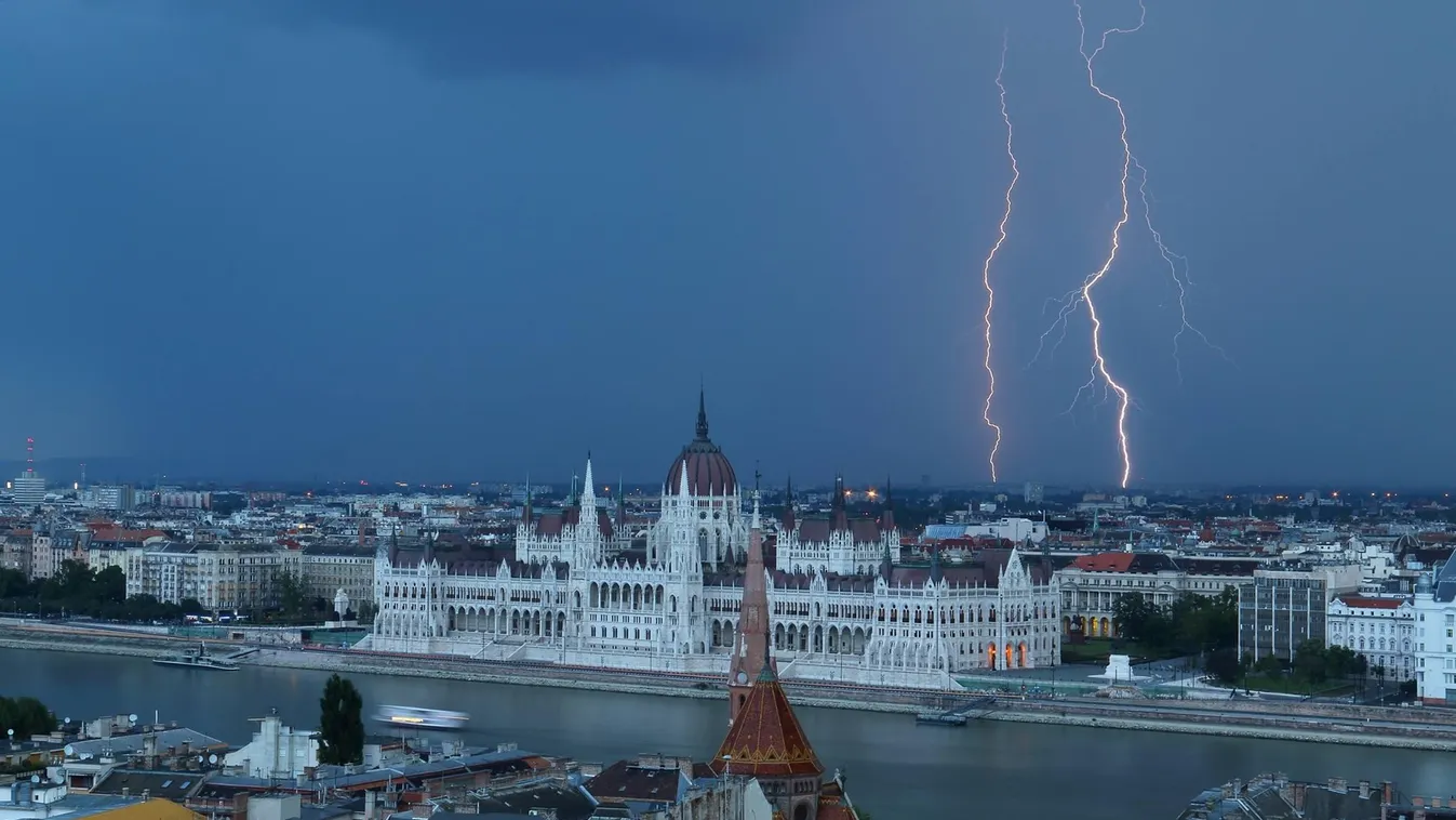 Villám, vihar Budapesten 