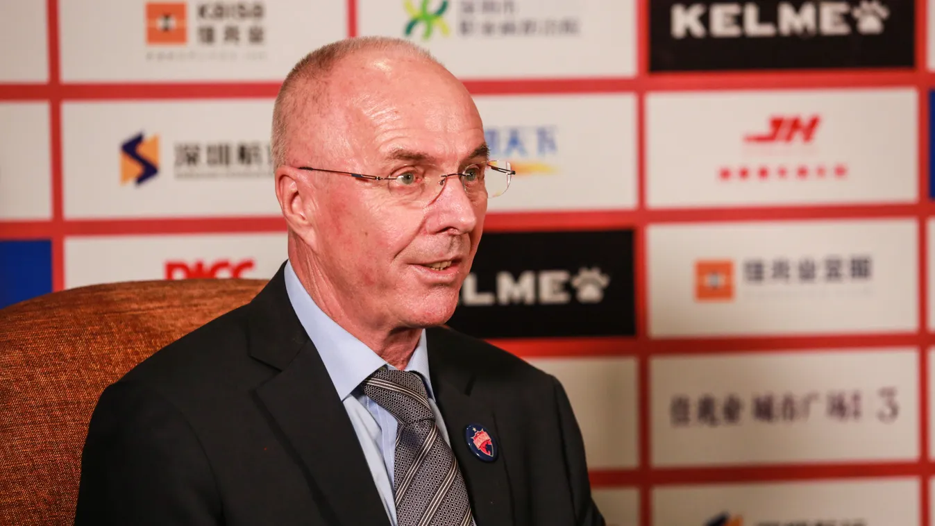 Sven-Goran Eriksson appointed manager of Shenzhen FC China Chinese Guangdong Shenzhen Sven-Goran Eriksson football soccer head coach 