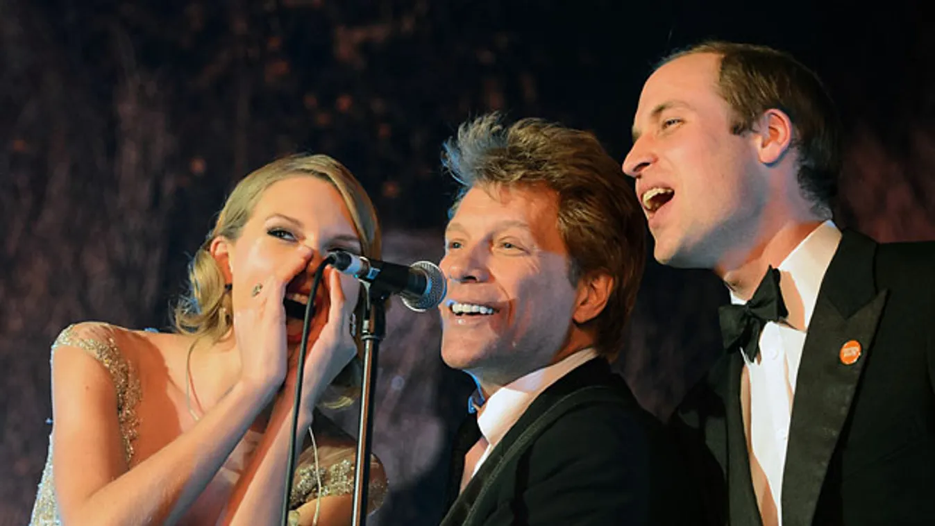 Taylor Swift, Bon Jovi és Vilmos herceg dalra fakadtak a Winter Whites gálán 