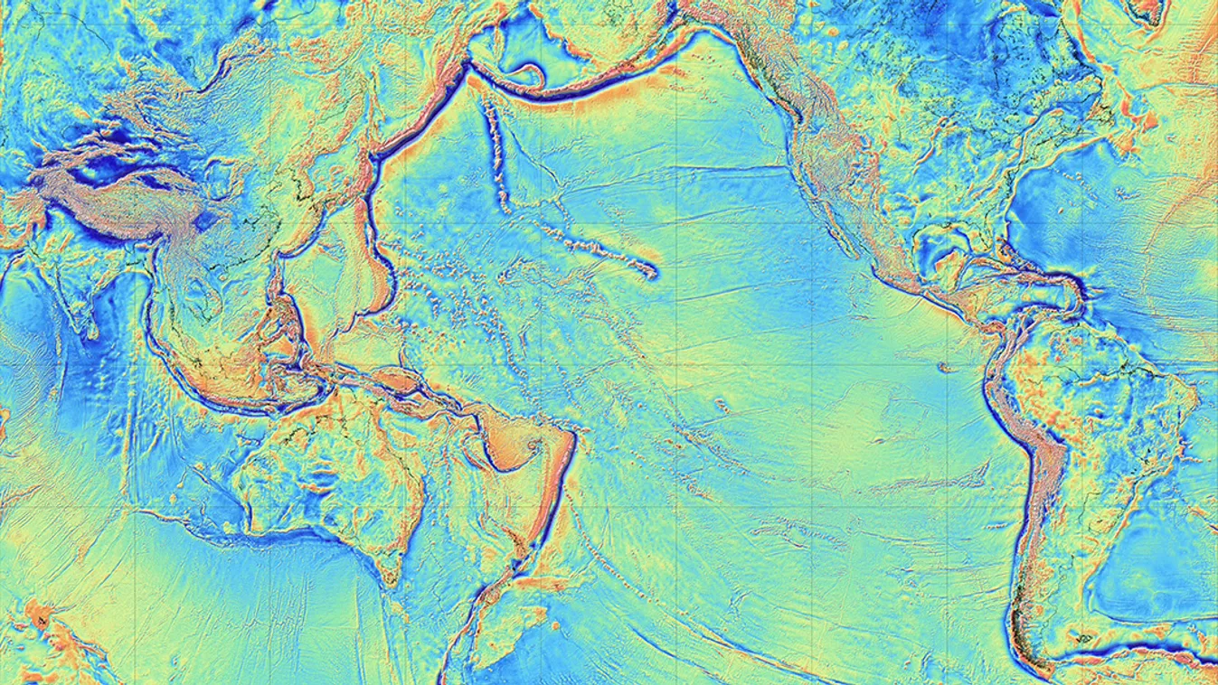 tengeraljzat, térkép, Scripps Oceanográfiai Intézet 