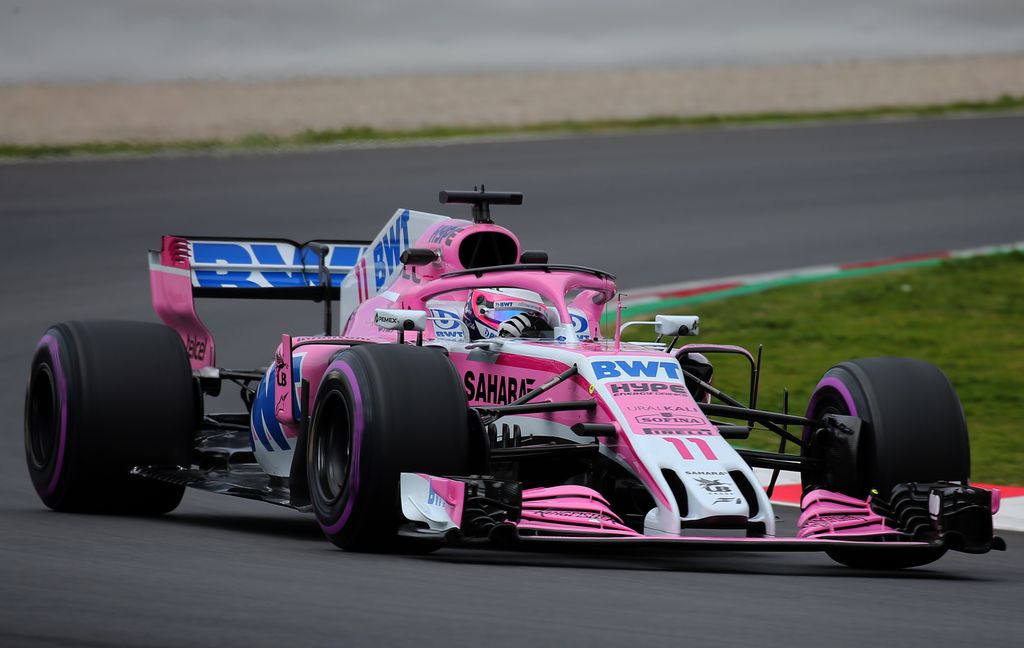 A Forma-1 előszezoni tesztje Barcelonában - 7. nap, Sergio Pérez, Force India 