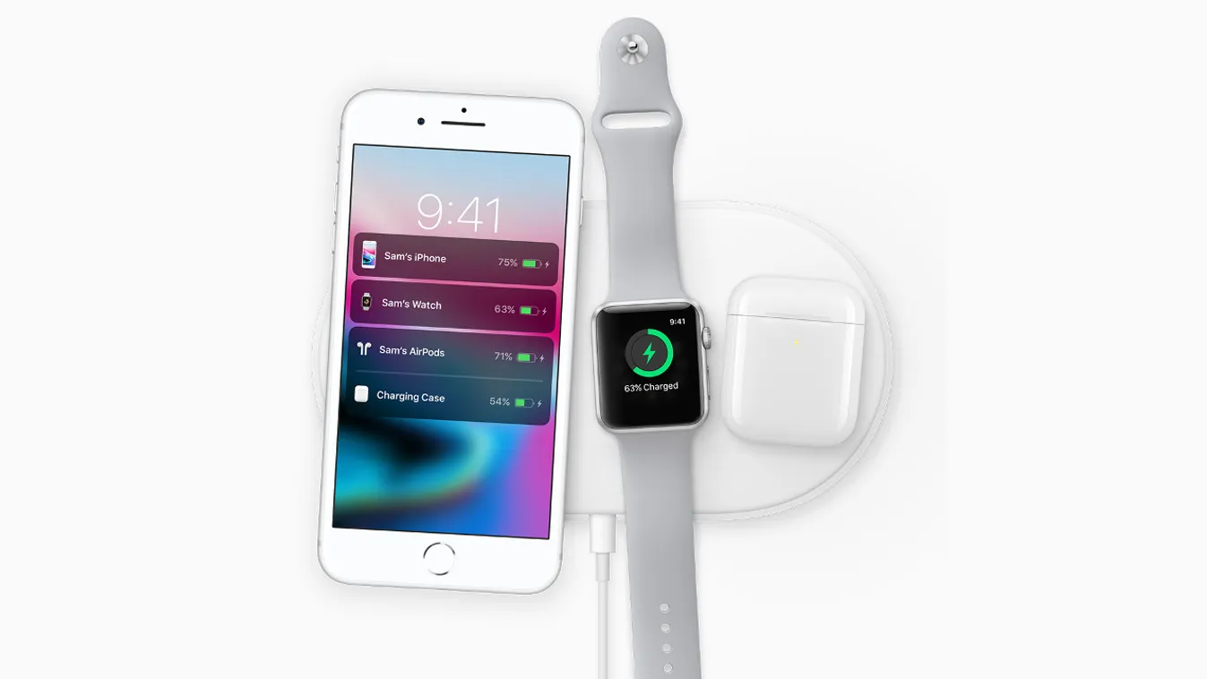 apple iPhone 8 vezeték nélküli töltés apple watch 