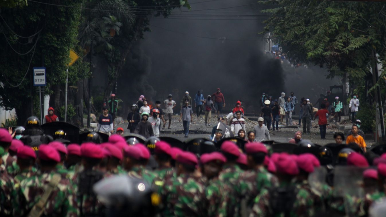 Indonézia, tüntetés, Jakarta 