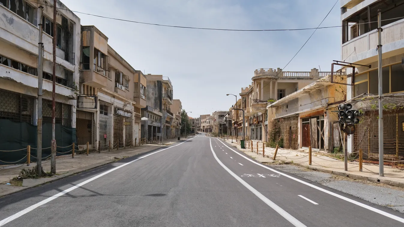 Varosha, Ciprus, szellemváros, elhagyatott, 