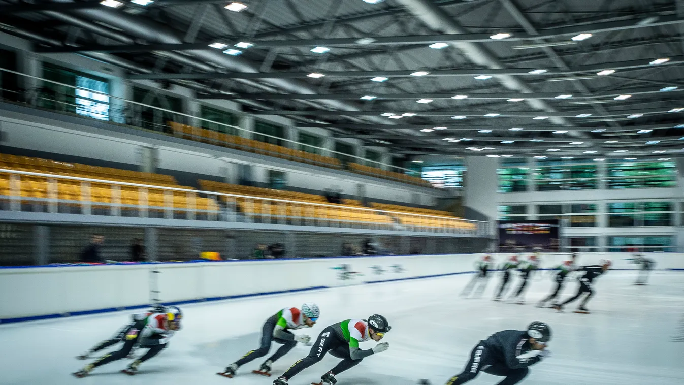 short track válogatott sajtónyilvános edzés korcsolya jégkorcsolya Gyakorló Jégcsarnok (1143 Budapest, Stefánia út 2.) 