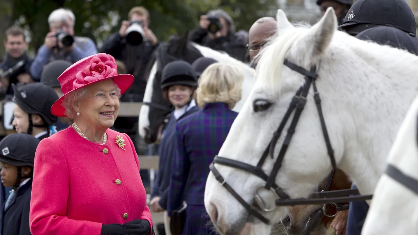 The Queen And Duchess Of Cornwall Visit Ebony Horse Club And Community Riding Centre, Brixton British Royalty Human Interest Royalty bestof topics topix toppics toppix LONDON, ENGLAND - OCTOBER 29:  Queen Elizabeth II and Camilla, Duchess of Cornwall duri