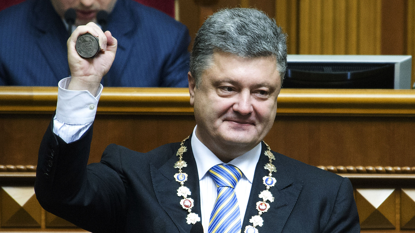 Petro Porosenkó, ukrán elnök, beiktatás, ukrajna, kijev 
