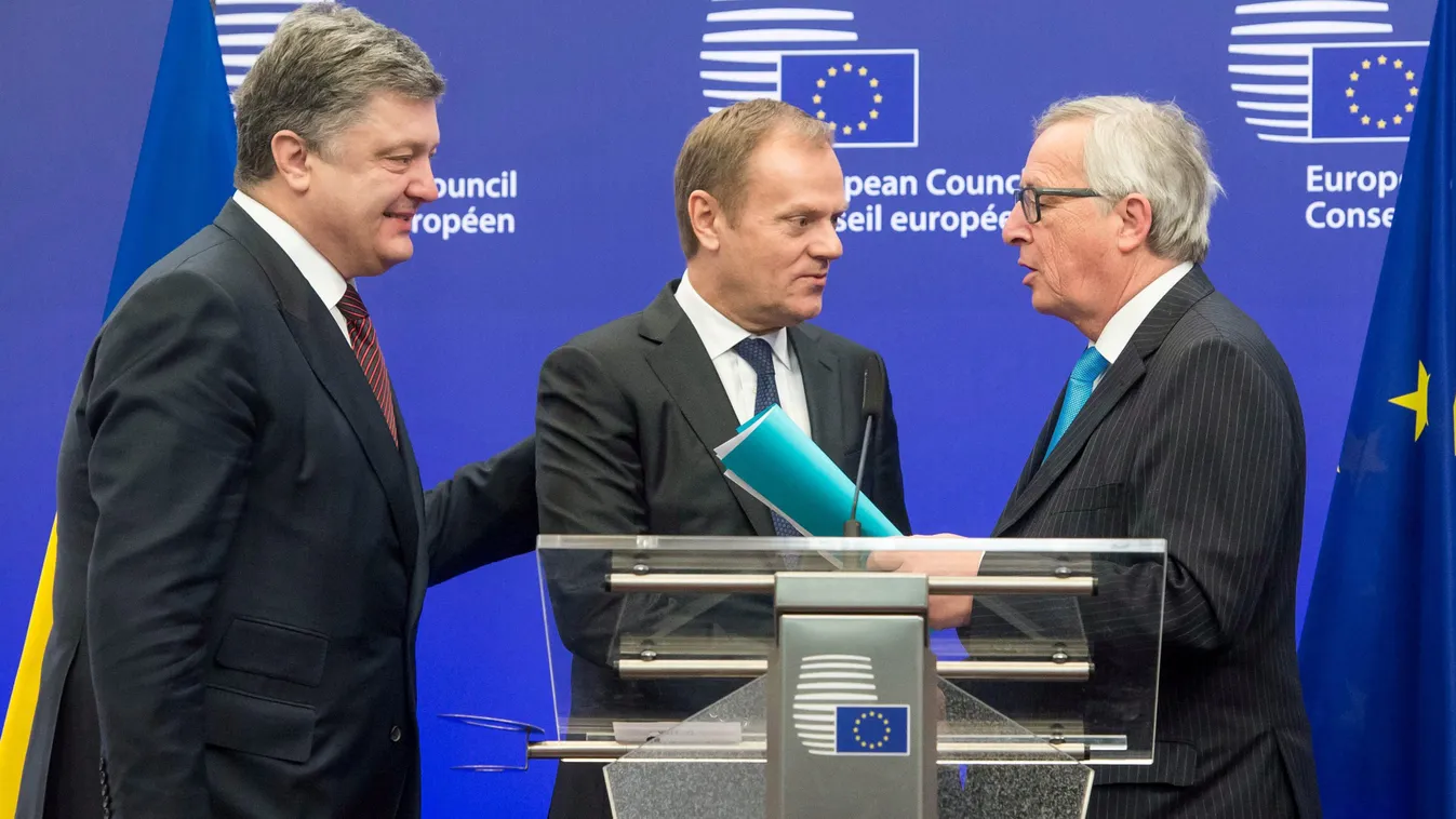 EU - Az ukrán elnök Brüsszelben 