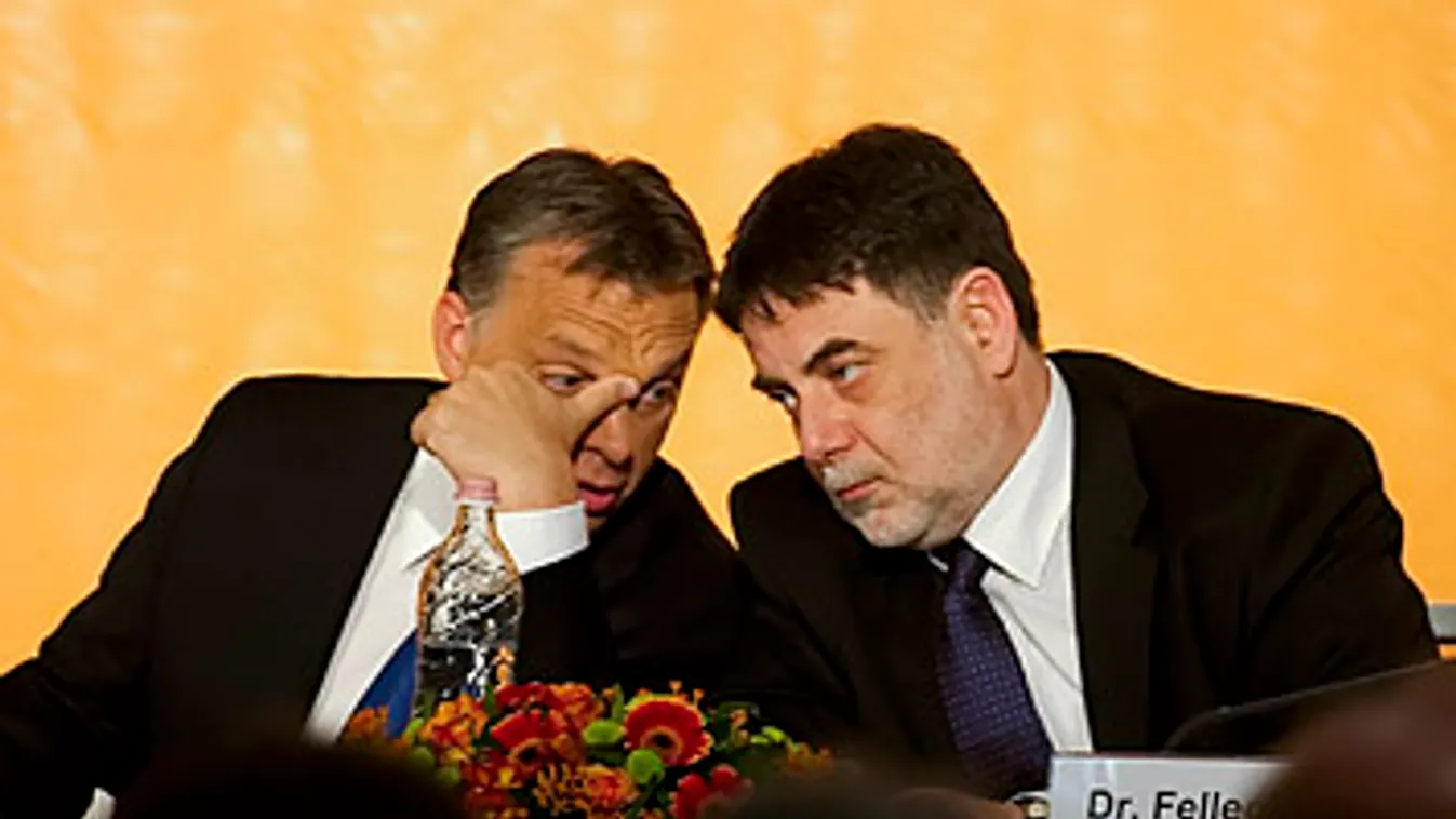 lemondott Fellegi Tamás, Orbán Viktor az Új Széchenyi Terv (ÚSZT) bemutató tájékoztatóján