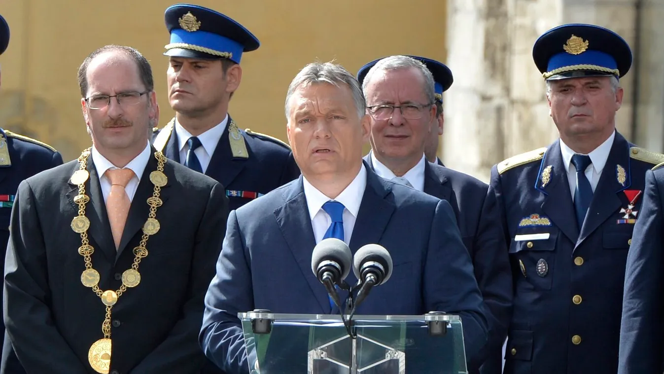 Orbán Viktor; Patyi András; Bakondi György tisztavatási ünnepség Orbán Viktor 