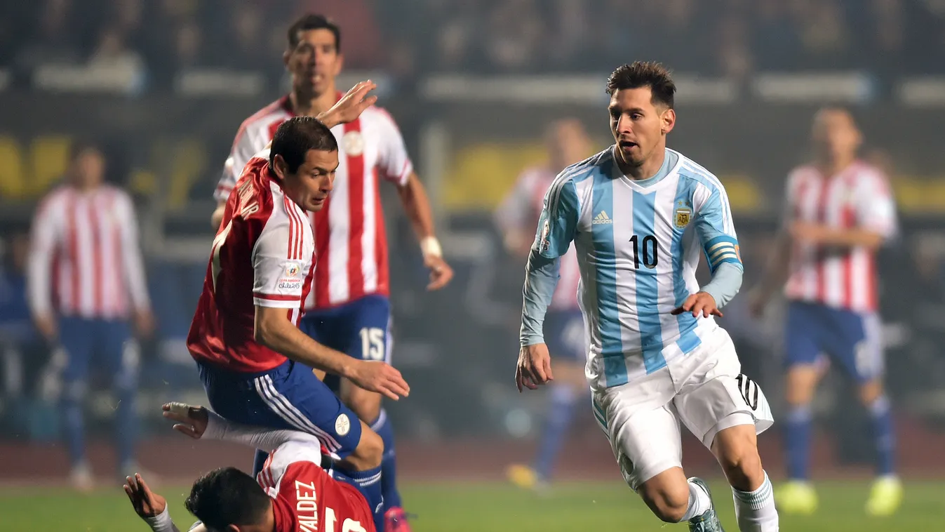 Lionel Messi az Argentína-Paraguay Copa América elődöntőn 