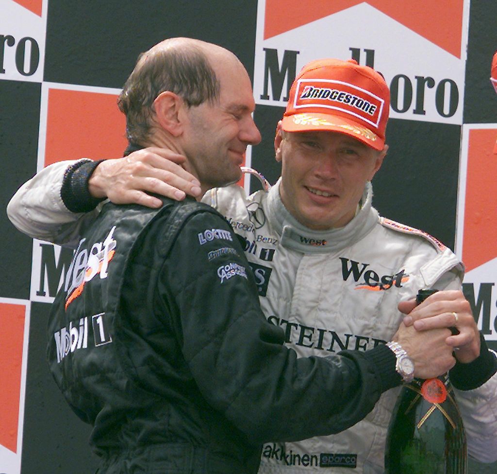 Forma-1, Mika Häkkinen, Adrian Newey, McLaren Racing, Spanyol Nagydíj 1999 