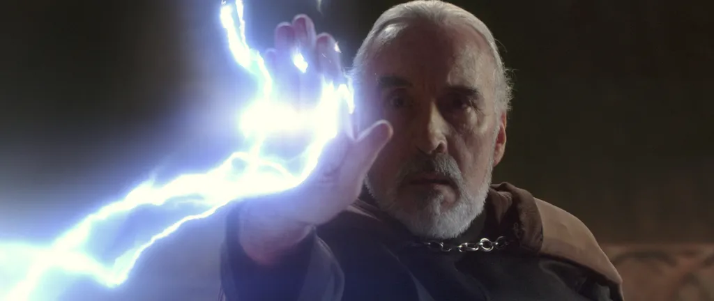 Star Wars II, Attack of the Clones Cinema adventure science fiction Count Dooku power panoramic MAN SQUARE FORMAT 
