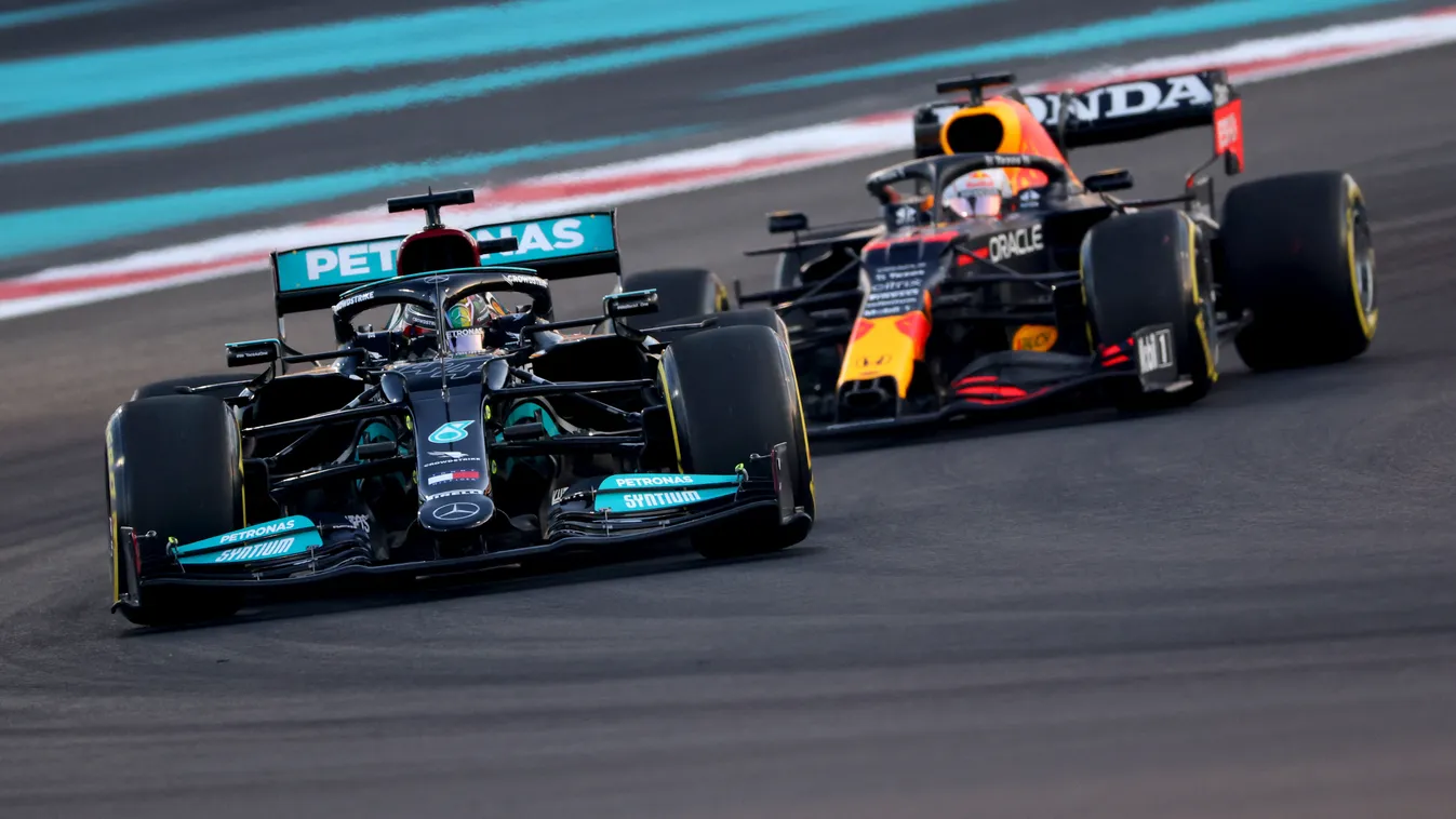 Forma-1, Lewis Hamilton, Mercedes, Max Verstappen, Red Bull, Abu-dzabi Nagydíj 2021, péntek 