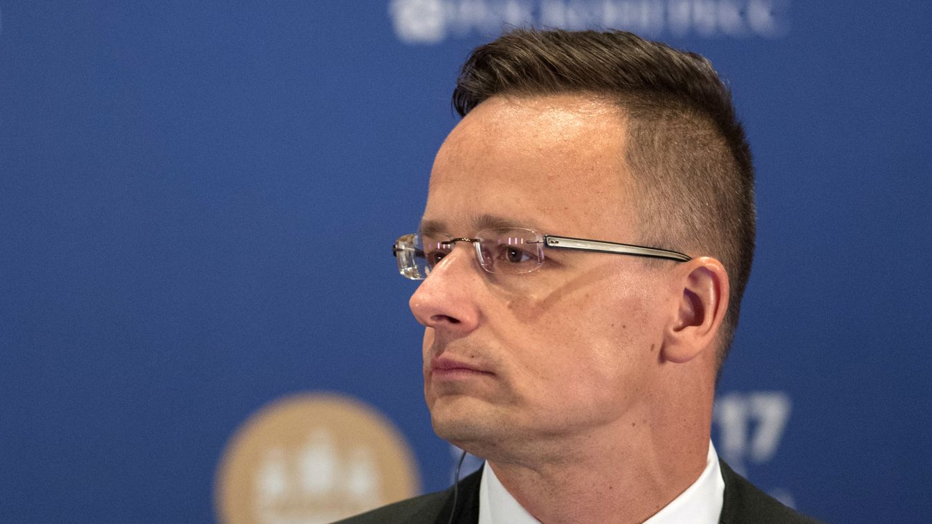 landscape HORIZONTAL SPIEF 3117627 06/01/2017 Peter Szijjarto, Minister of Foreign Affairs and Trade of Hungary, during the panel session, The Role of Nuclear in the Green Energy Mix, held as part of the 2017 St. Petersburg International Economic Forum. A