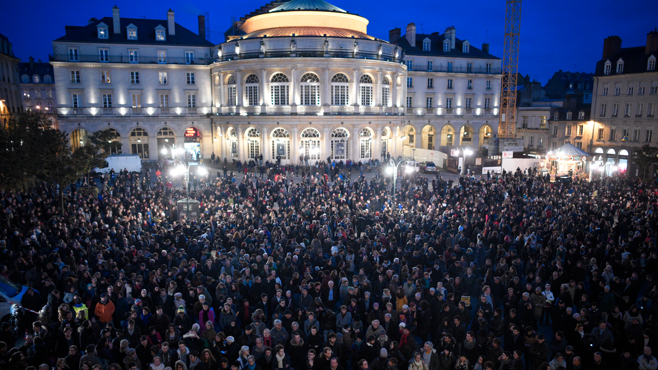 Charlie Hebdo tüntetés 