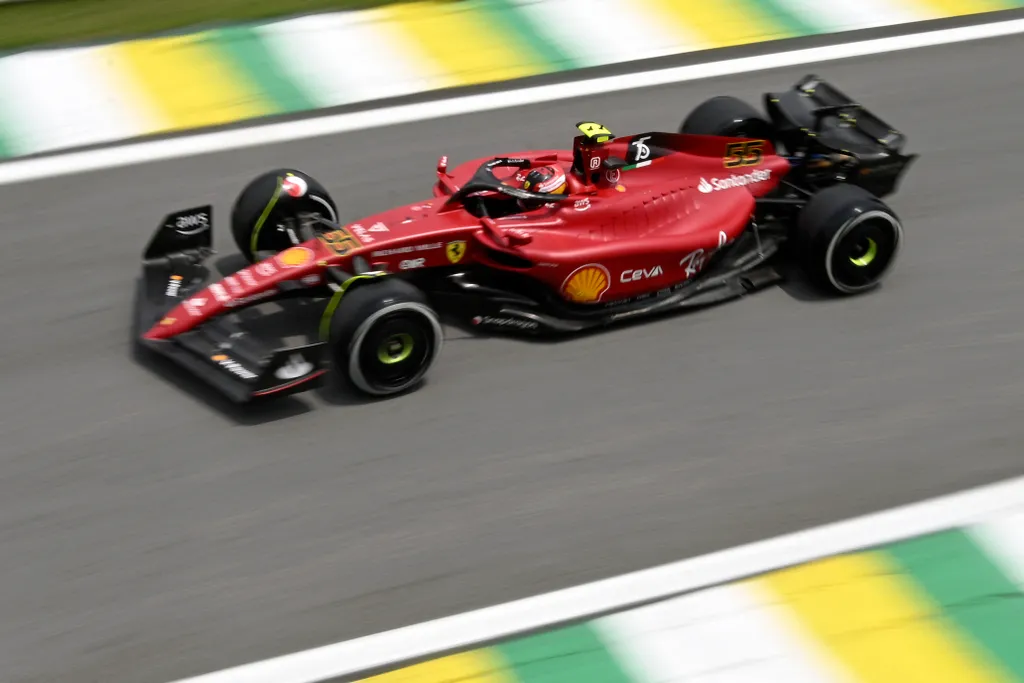 Forma-1, Carlos Sainz, Ferrari, Sao Pauló-i Nagydíj 2022, péntek 