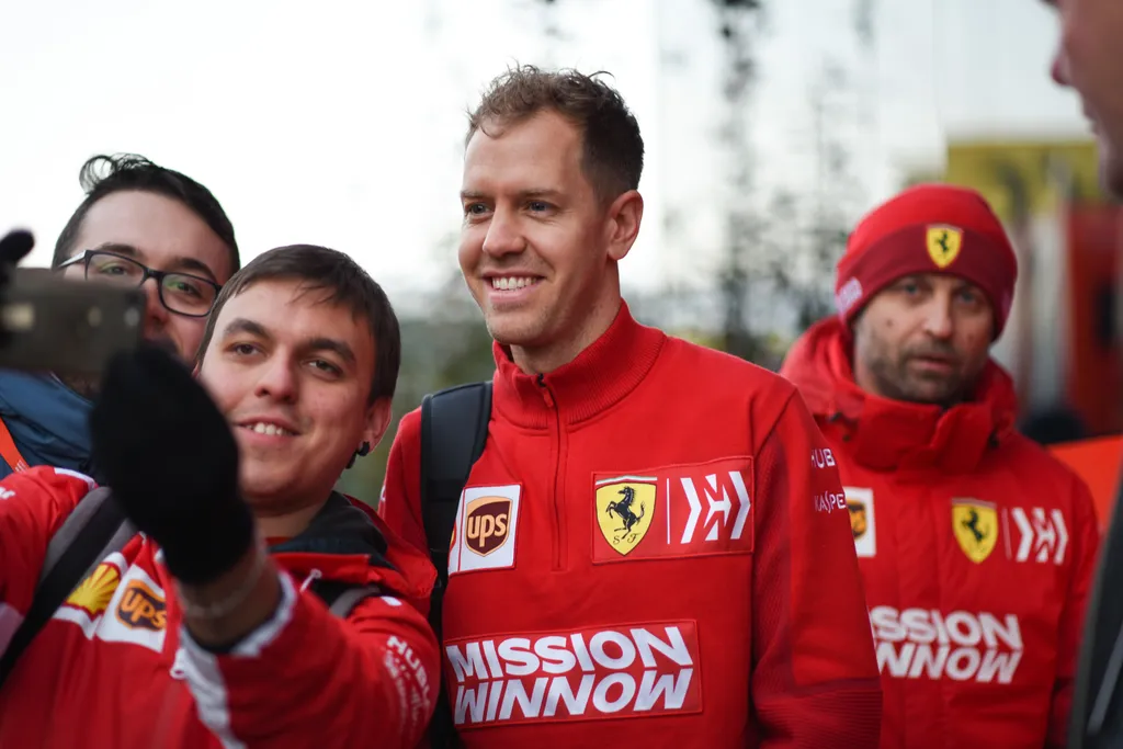 Forma-1, teszt, Barcelona, Sebastian Vettel, Scuderia Ferrari 