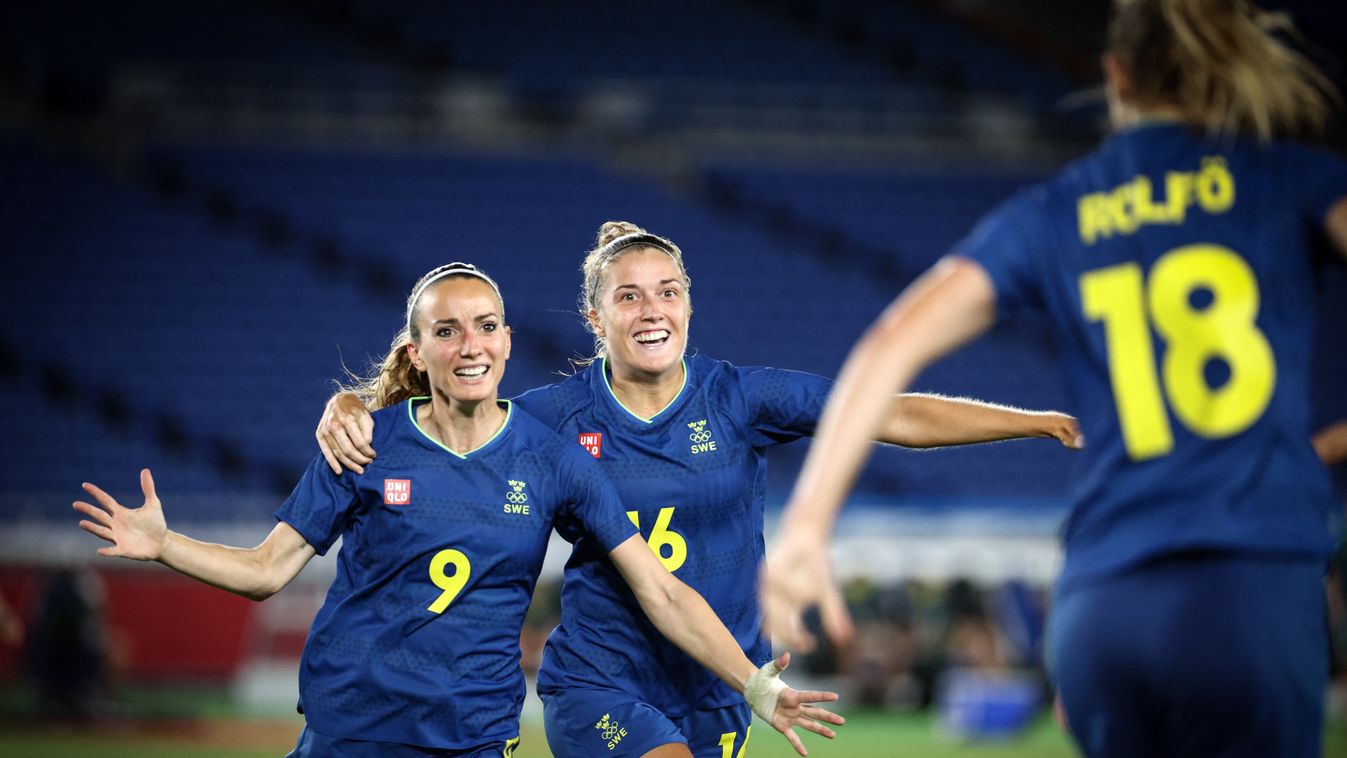 Australia v Sweden: Women's Football Semifinal - Olympics: Day 10 Soccer Match News Competition Tokyo Olympics 2020 Semifinal Match Japan International Stadium Yokohama Summer Olympics Olympics 2020 Japan Tokyo 2020 Olympic Games Fridolina ROLFO first goa