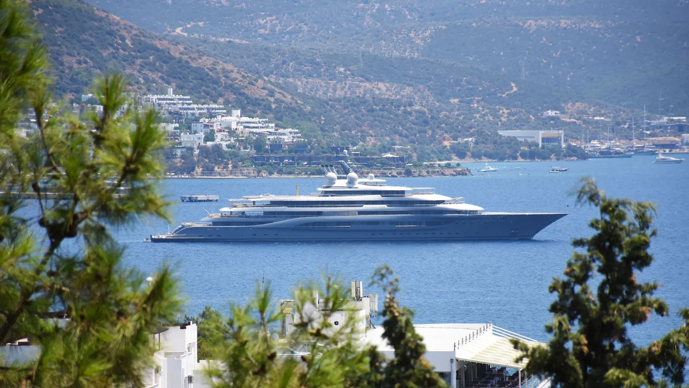 Flying Fox Yacht Mega Yacht ''Flying Fox'' anchors in Turkey's Bodrum Bodrum yatch mega yatch 2019 Flying Fox Horizontal TURKEY 