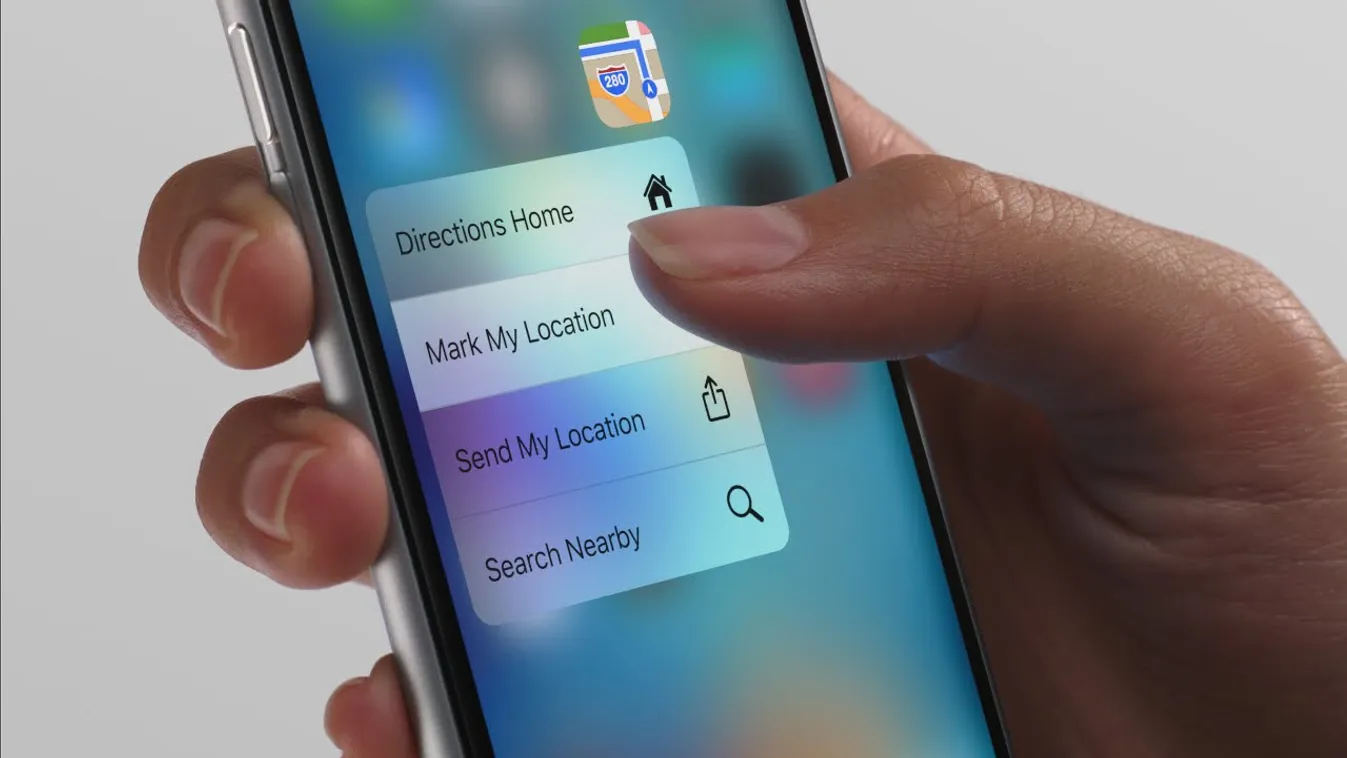 apple 3d touch nyomásérzékeny kijelző érintés 