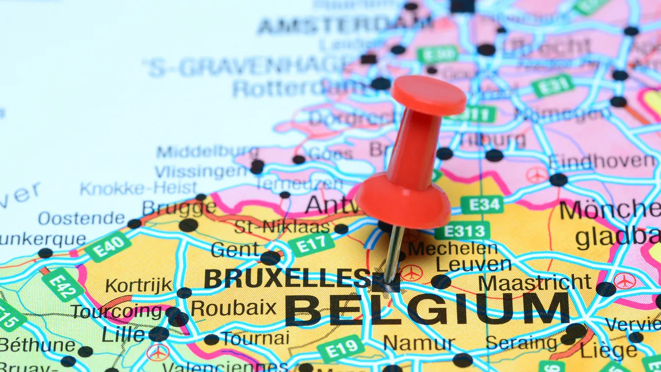 térkép úticél Brüsszel és Leuven - Európa két ékszerdoboza 