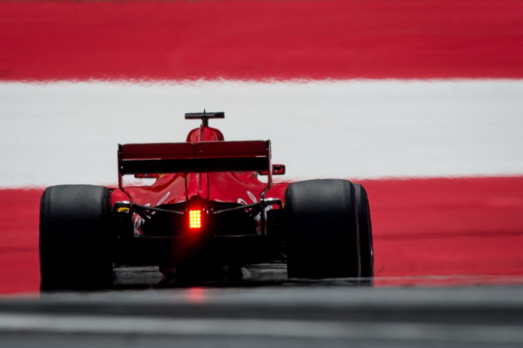 A Forma-1-es Osztrák Nagydíj szombati napja, Sebastian Vettel, Ferrari 