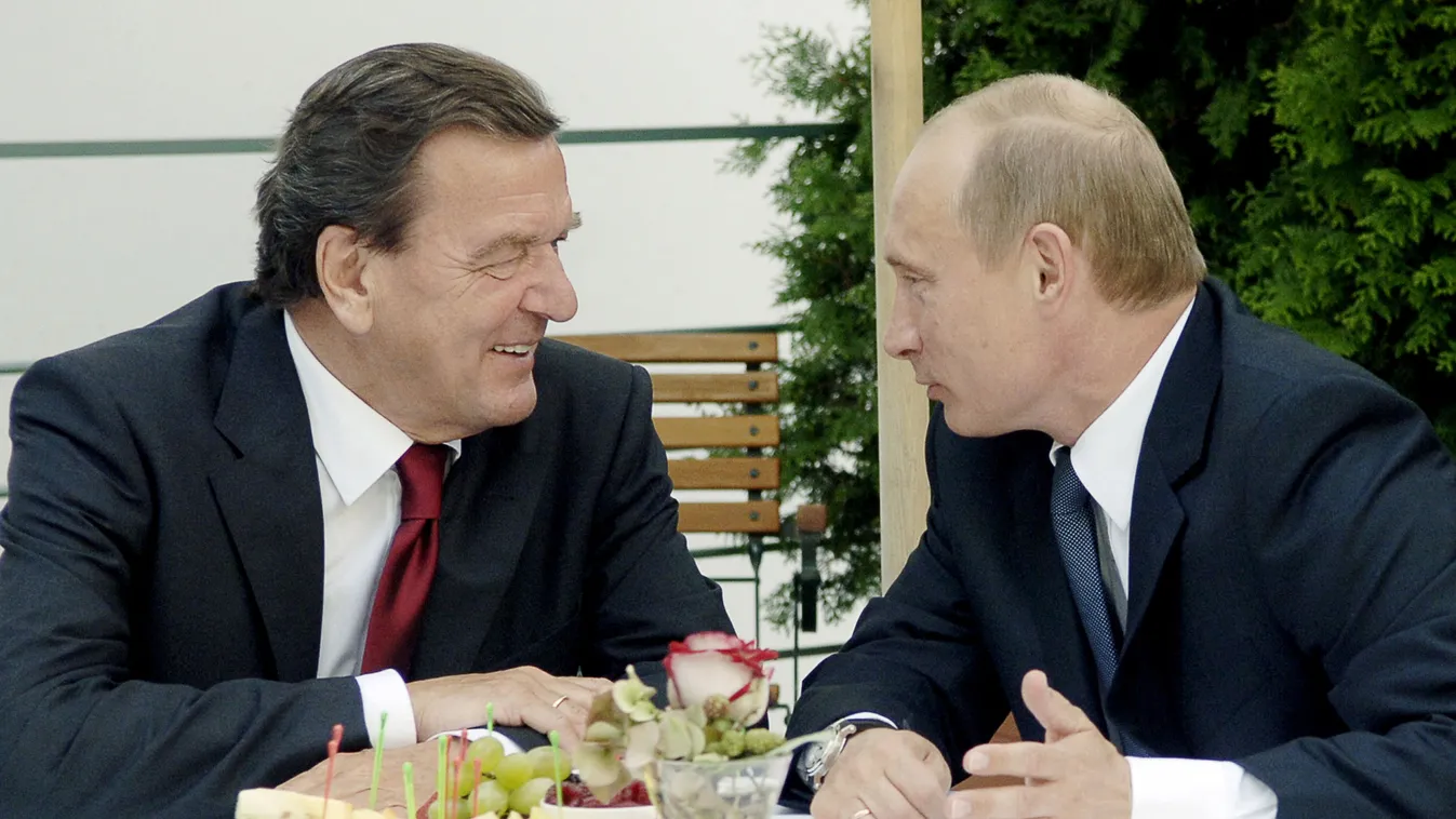 Gerhard Schröder, Vlagyimir Putyin 