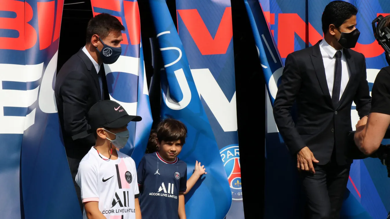 Official presentation of Lionel Messi by Paris Saint-Germain ceremony,Football,jersey,Lionel Messi,Paris Saint-Germain,photo, Horizontal 