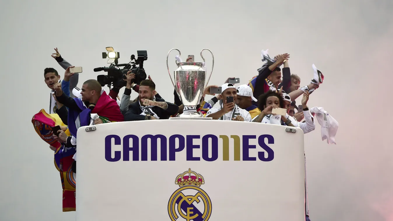 Real Madrid, Plaza Cibeles, bajnokok Ligája, 2016, BL-döntő, foci 