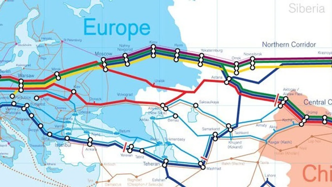 Kelet-Közép Európa és Magyarország helye a Selyemúton
Kína China 