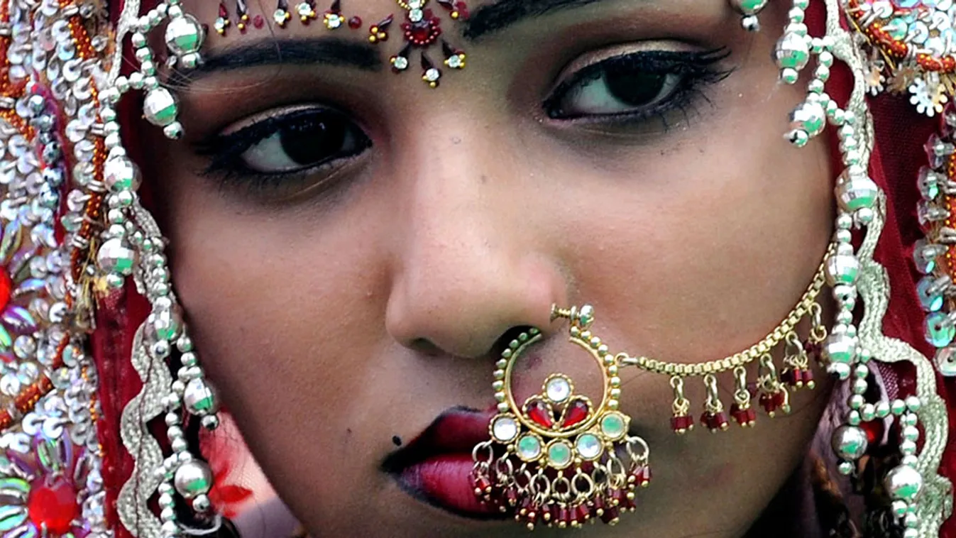 Az eltűnt indiai lányok nyomában, tradicionális esküvő, illusztráció 