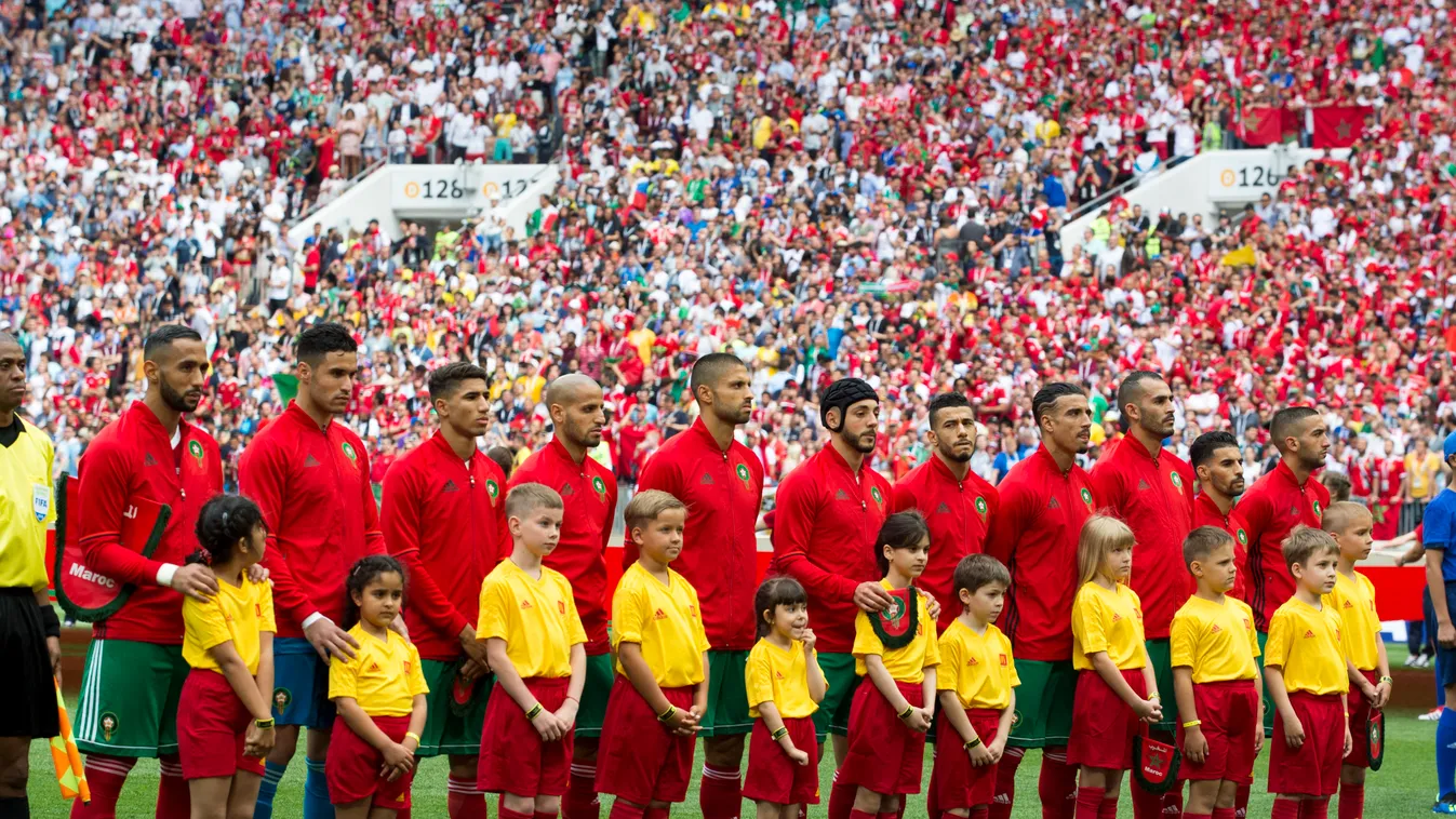 Portugal v Morocco: Group B - 2018 FIFA World Cup Russia FBL WC-2018 WC 2018 MAR PRT fans 2018 Russia Morocco v Portugal Group B World Cup Russia Morocco FIFA World Cup Horizontal SPORT EVENT WORLD CUP FIFA 