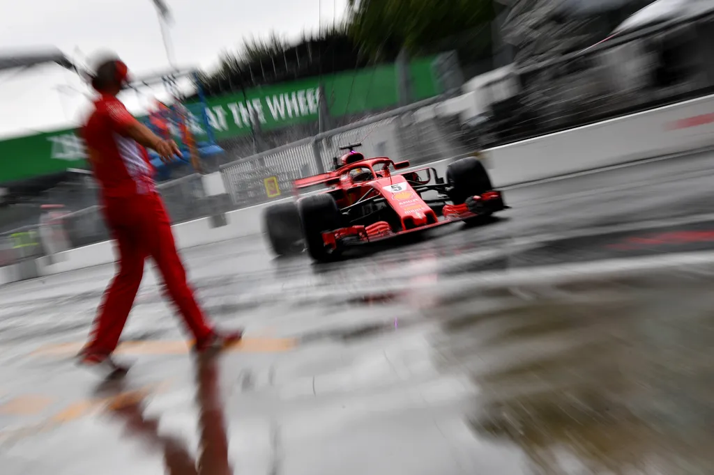 A Forma-1-es Olasz Nagydíj pénteki napja, Sebastian Vettel, Scuderia Ferrari 