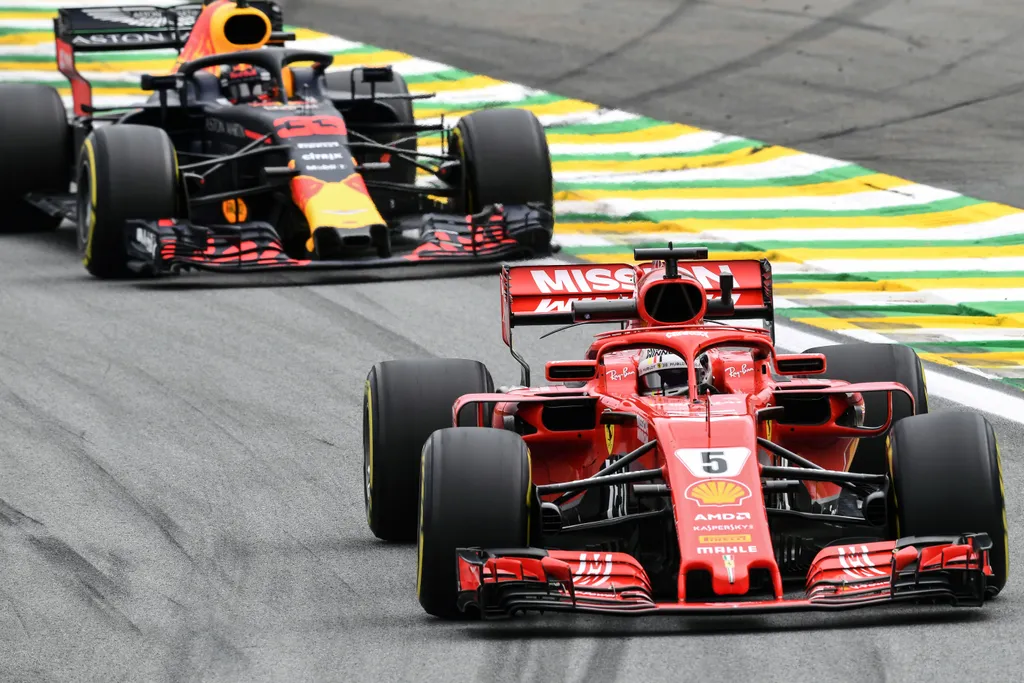 Forma-1, Sebastian Vettel, Scuderia Ferrari, Max Verstappen, Red Bull Racing, Brazil Nagydíj 