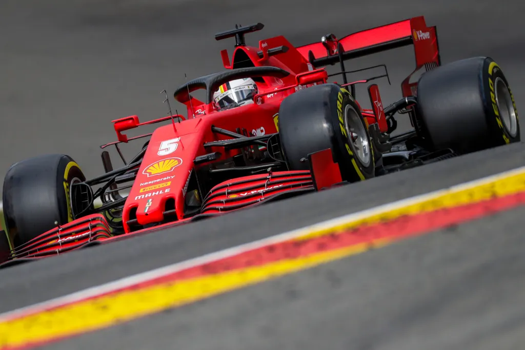 Forma-1, Belga Nagydíj, Sebastian Vettel, Ferrari 