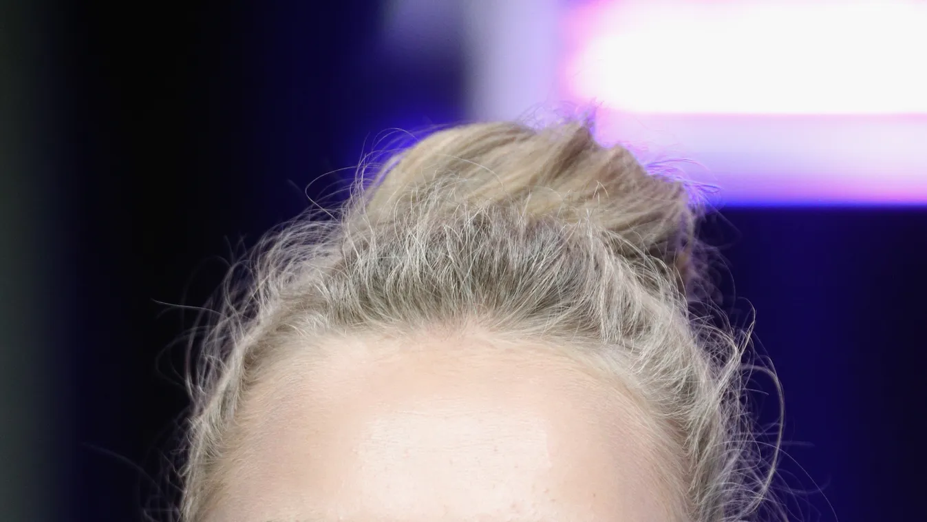 2017 Summer TCA Tour - Day 3 GettyImageRank2 People VERTICAL CLOSE-UP Blond Hair SMILING Talking USA Black Color Pink Color California Beverly Hills - California One Person Television Show Photography Bleached Hair Topknot Drop Earring Adnet Arts Culture 