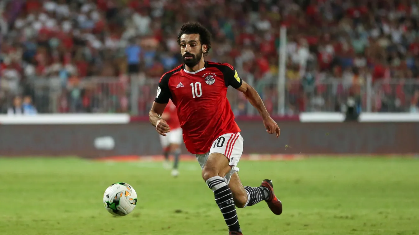 Egypt v Congo - WC 2018 qualify Egypt Salah Mohamed Salah Alexandria Egypt v Congo WC2018 qualify congo SPORT FOOTBALL AFRICA action score a goal COMMEMORATION International Team Soccer FIFA World Cup 