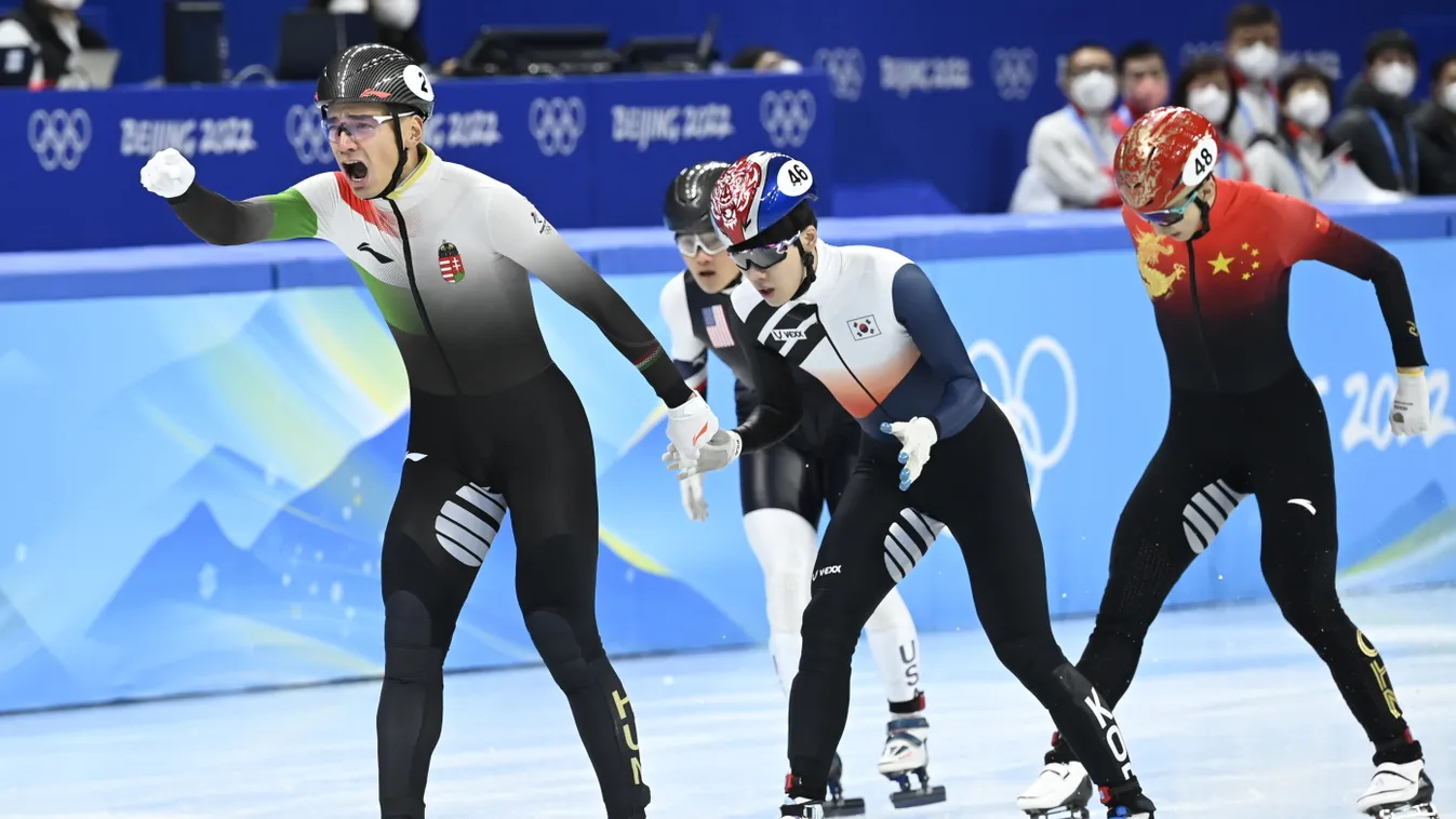 RÖVID PÁLYÁS GYORSKORCSOLYA, 1000 m, 2022.02.07., Téli Olimpia 2022, Peking, elődöntő 