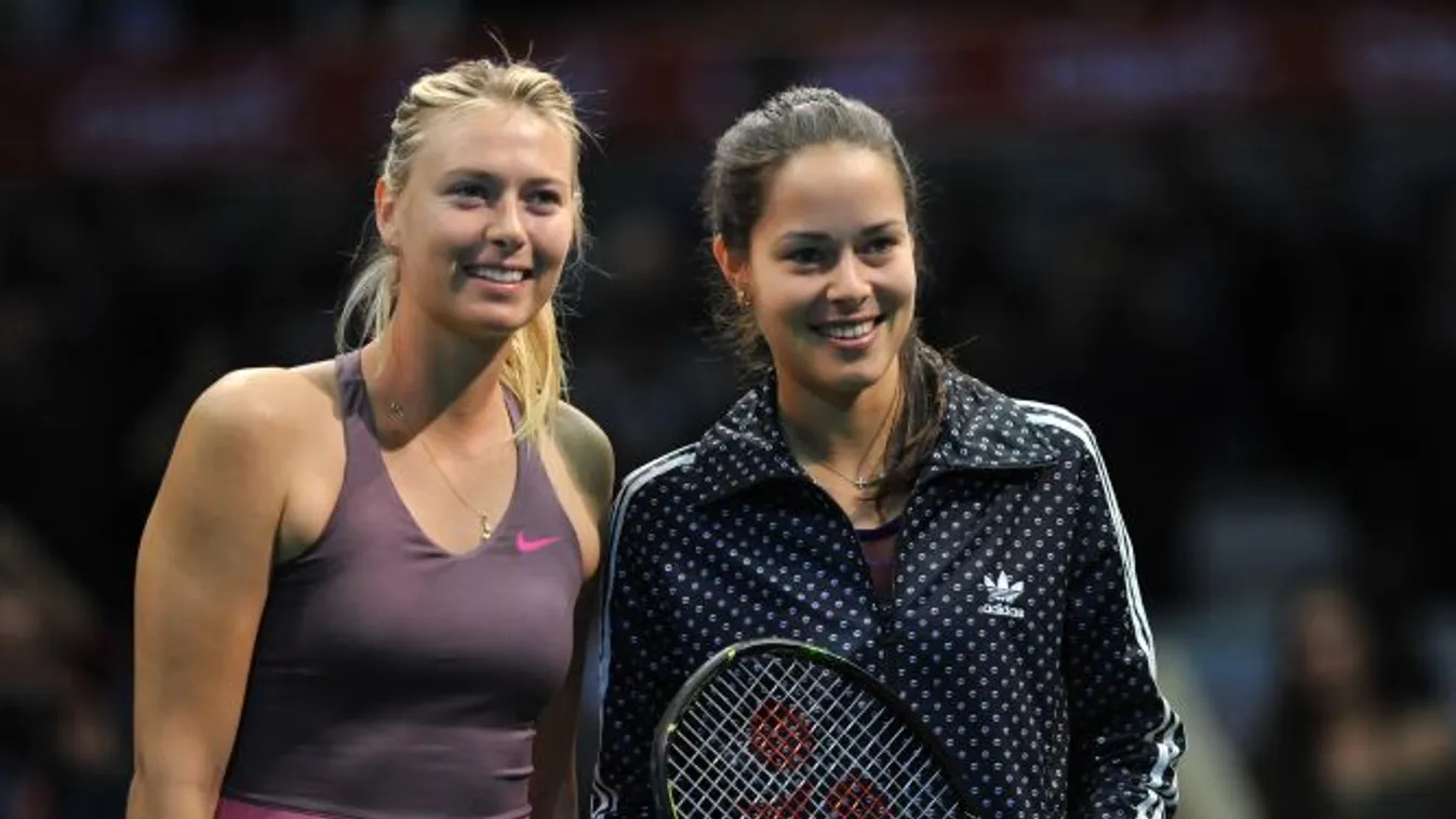 COLOMBIA-TENNIS-SHARAPOVA-IVANOVIC HORIZONTAL TENNIS SIDE BY SIDE PORTRAIT 