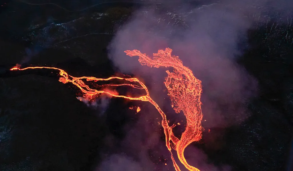 Fagradalsfjall vulkán tűzhányó Izland 