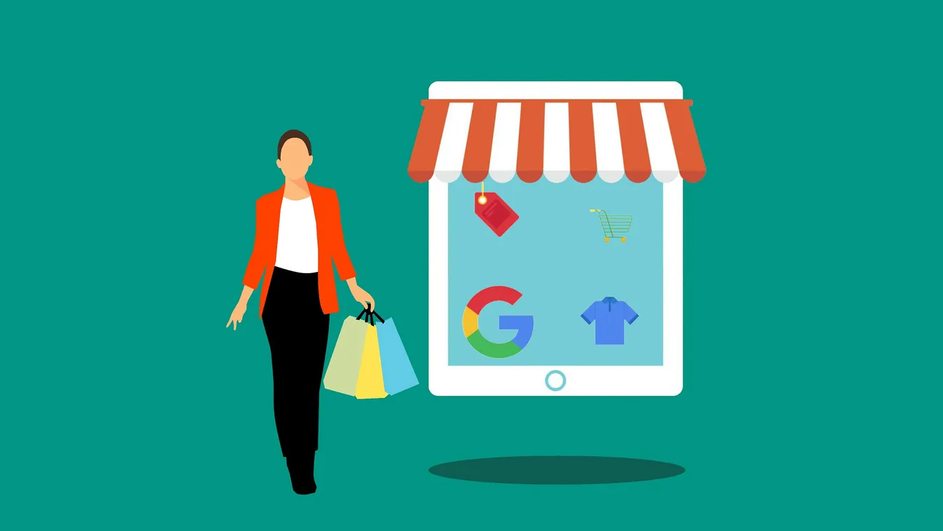 google, shopping, vásárlás, online 