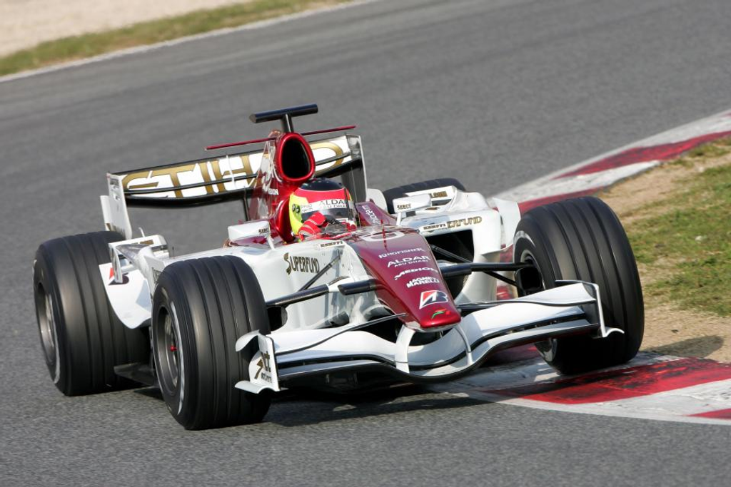 Forma-1, Force India, Roldan Rodriguez, teszt, Barcelona, 2007 