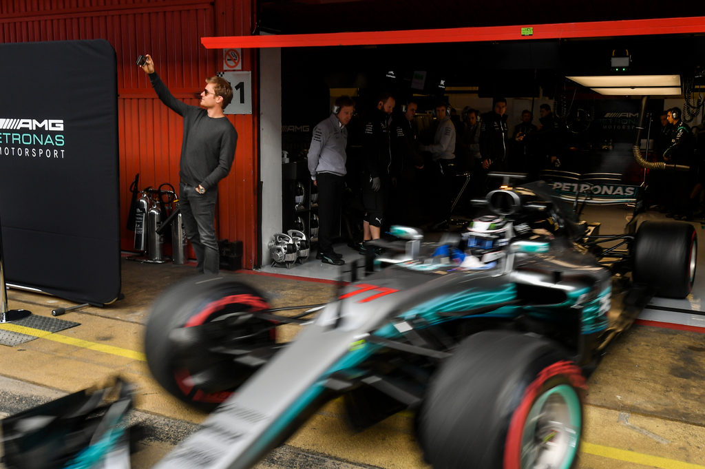 Forma-1, Nico Rosberg, Valtteri Bottas, Mercedes-AMG Petronas, Barcelona teszt 