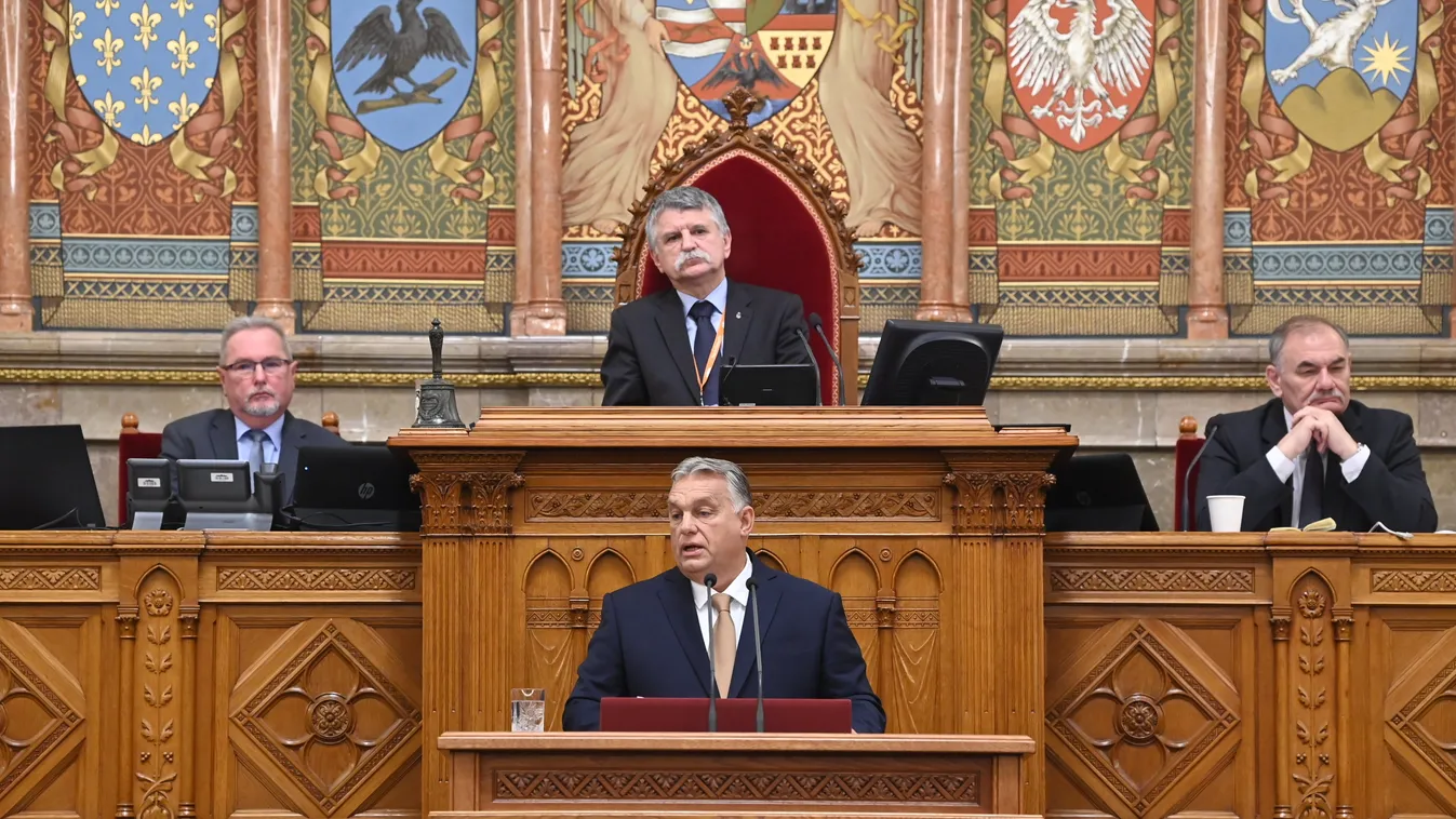 KÖVÉR László; ORBÁN Viktor,  Országgyűlés, Orbán Viktor,  Orbán Viktor miniszterelnök, Parlament, 2022.09.26. 